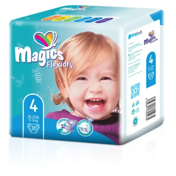 Plienky Magics Flexidry – maxi 9-14 kg (31 ks)