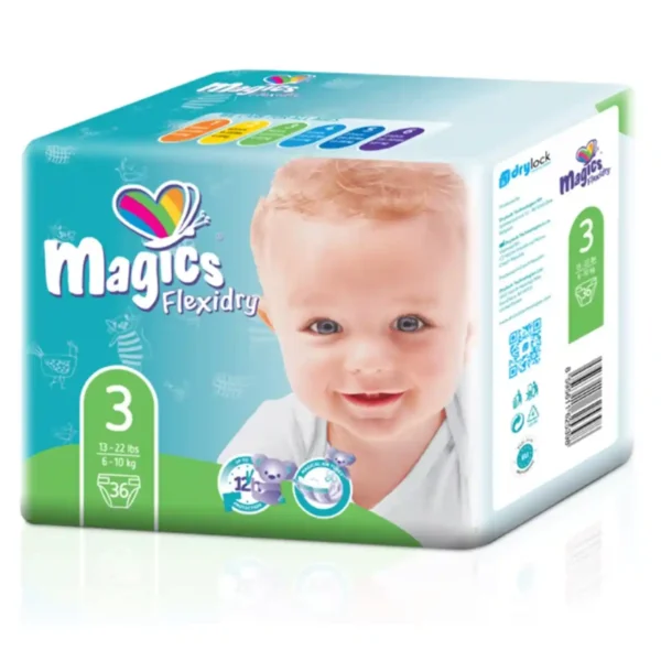 Plienky Magics Flexidry – midi 6-10 kg (36 ks)